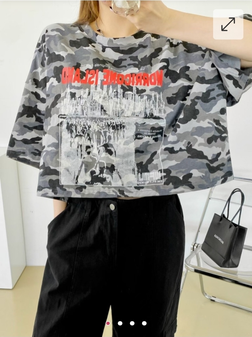 $90件 2件或以上$80件 .韓國春季迷彩軍旅圖案短袖T恤