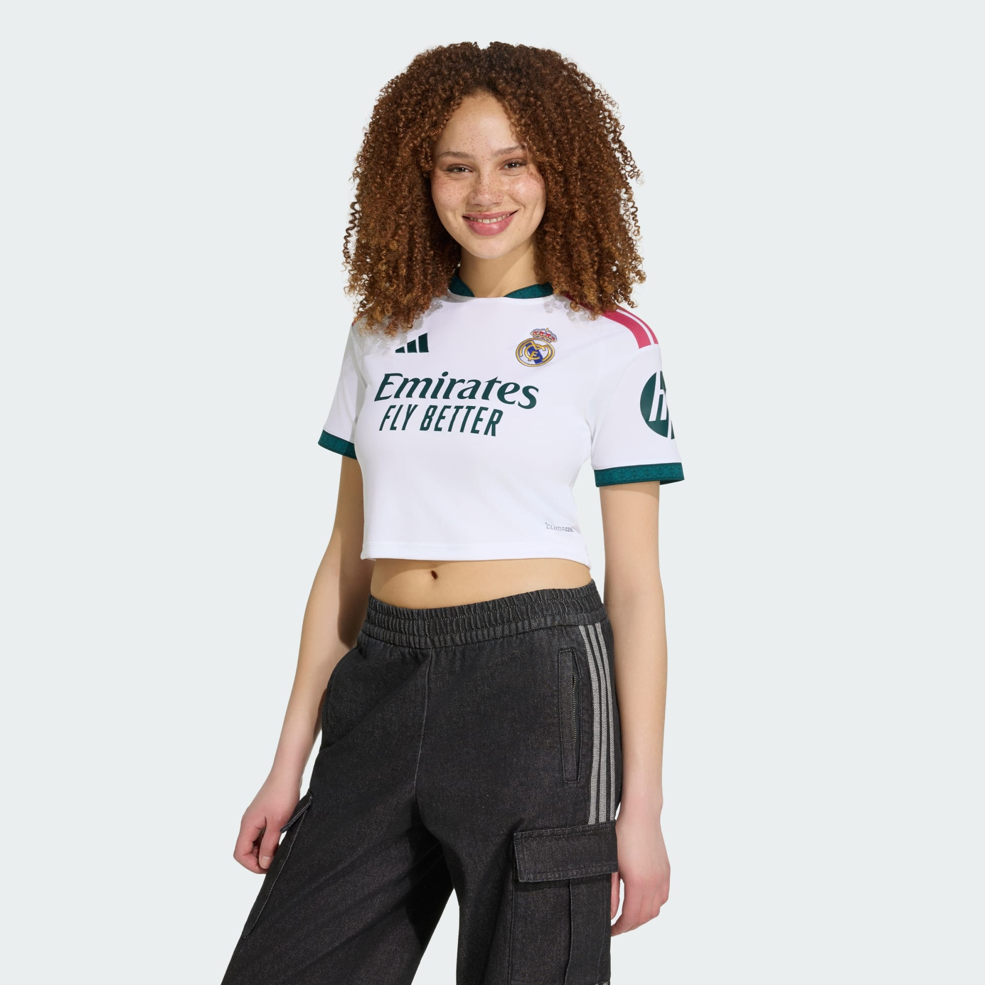 👑💎好比皇冠上鑽石與珍珠 Adidas Real Madrid 皇家馬德里 2026-27 主場女裝短版球衣 (可加印字章) KC3989