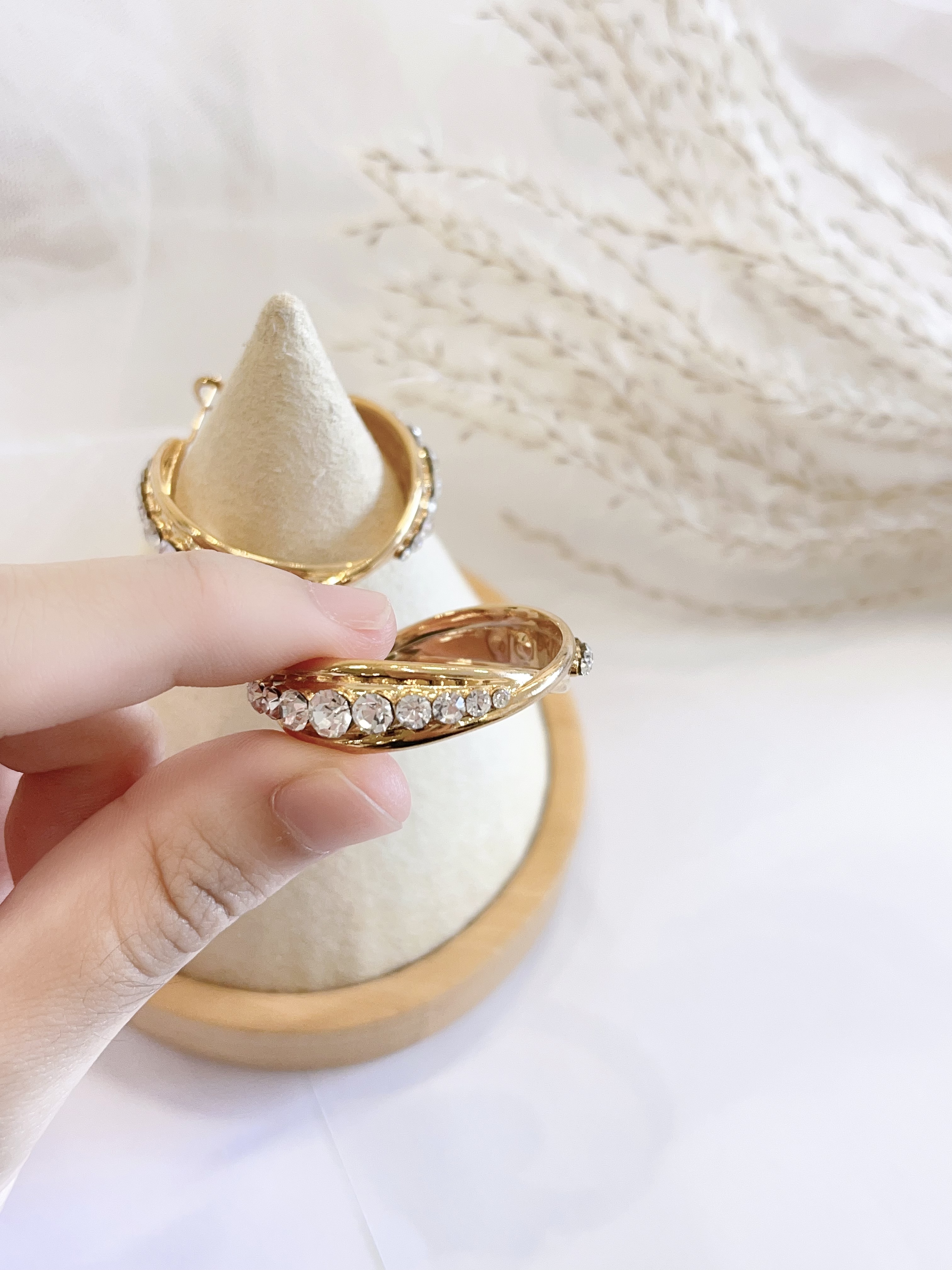 新款欧美气质锆石耳环