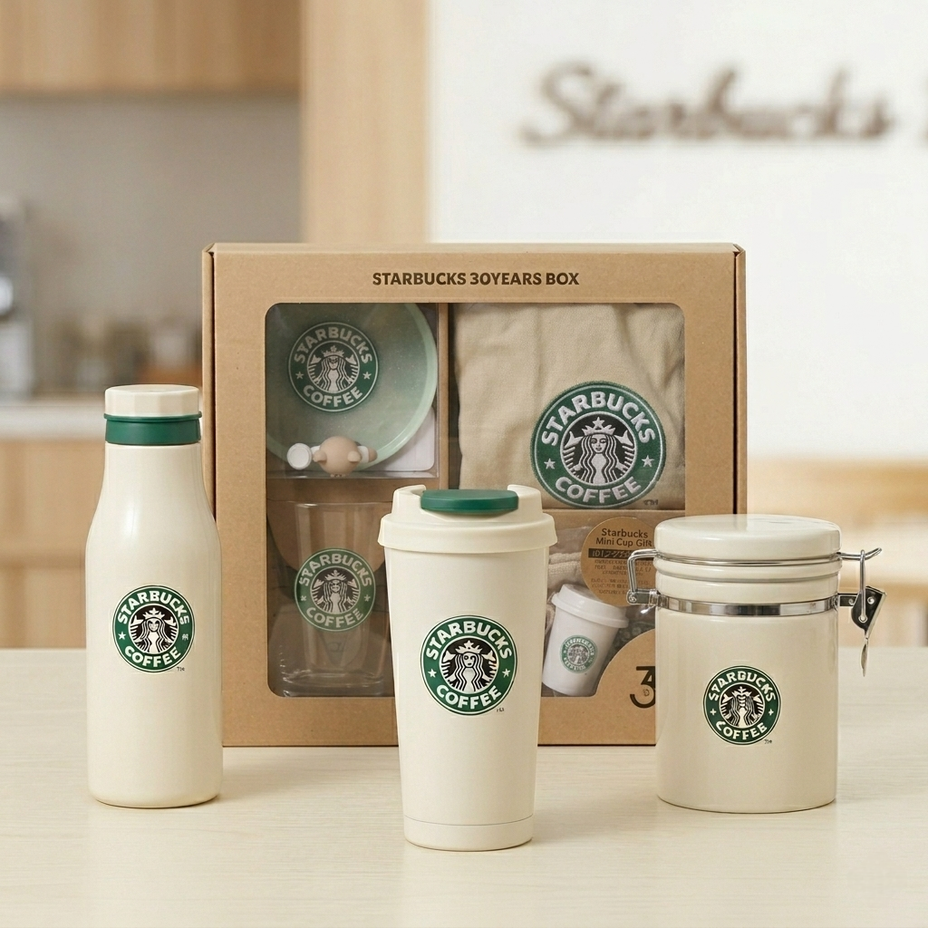 《日本🇯🇵 STARBUCKS 30周年紀念系列》不鏽鋼保溫瓶 473ml