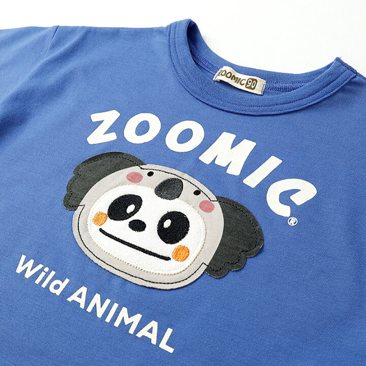 🇯🇵預訂 日本直送🇯🇵Zoomic兩色動物貼花前後印花格紋層疊短袖T恤