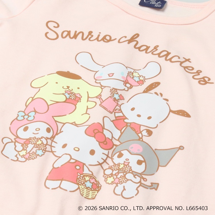 🆕【⭐訂購⭐】  日本直送🌀#SanrioCharacters 荷葉袖 短袖Tee［2款選］🌀[ELCA-0229][260425]