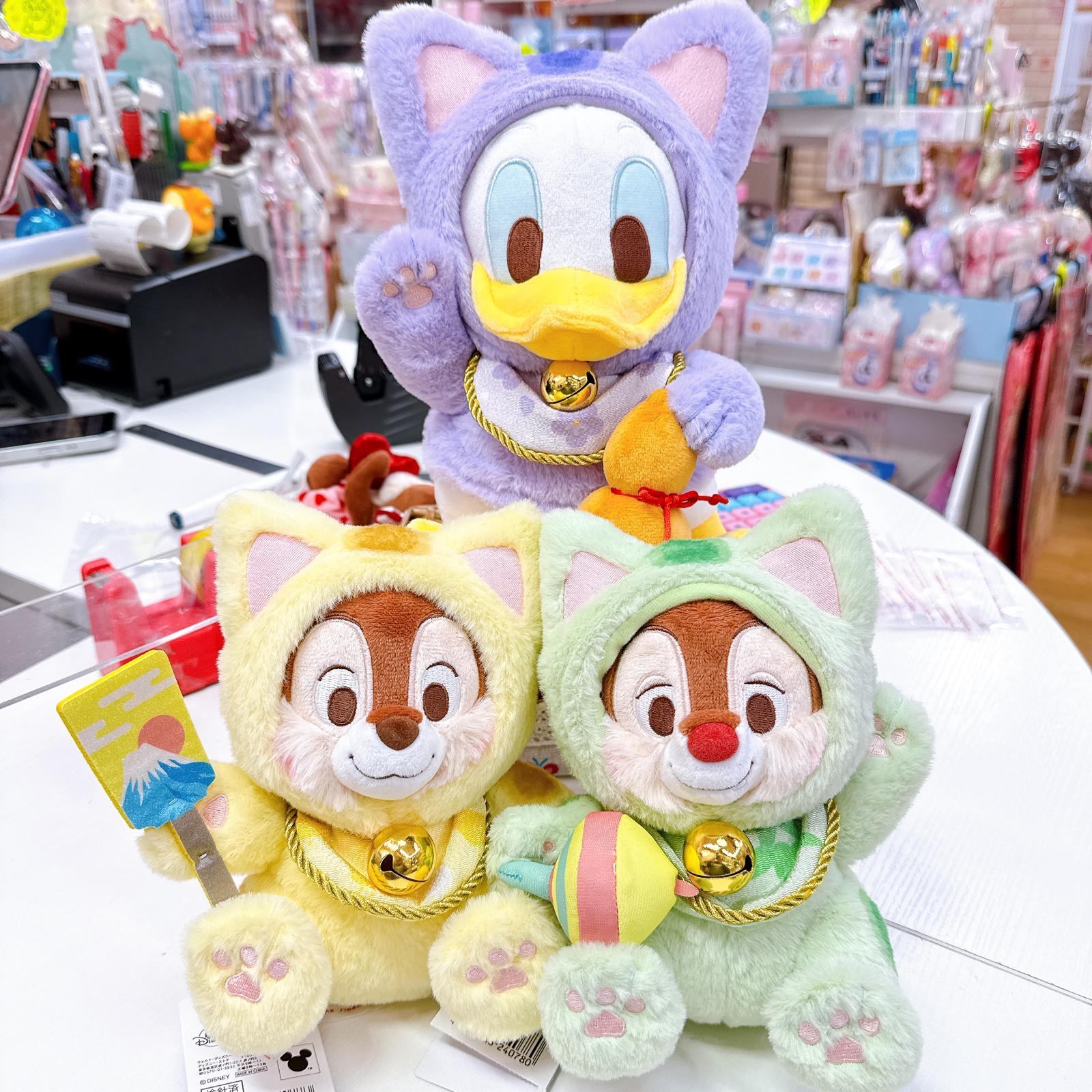 日本直送東京迪士尼唐老鴨/大鼻鋼牙新款新年招財貓系列