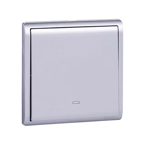 施耐德 Pieno 薰衣草銀 1位雙控 開關掣