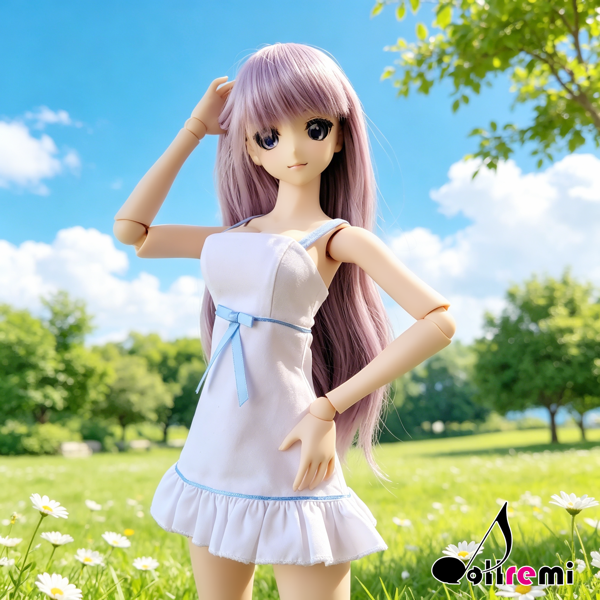 【dollremi】(DD0828) 白色吊帶裙 White camisole dress