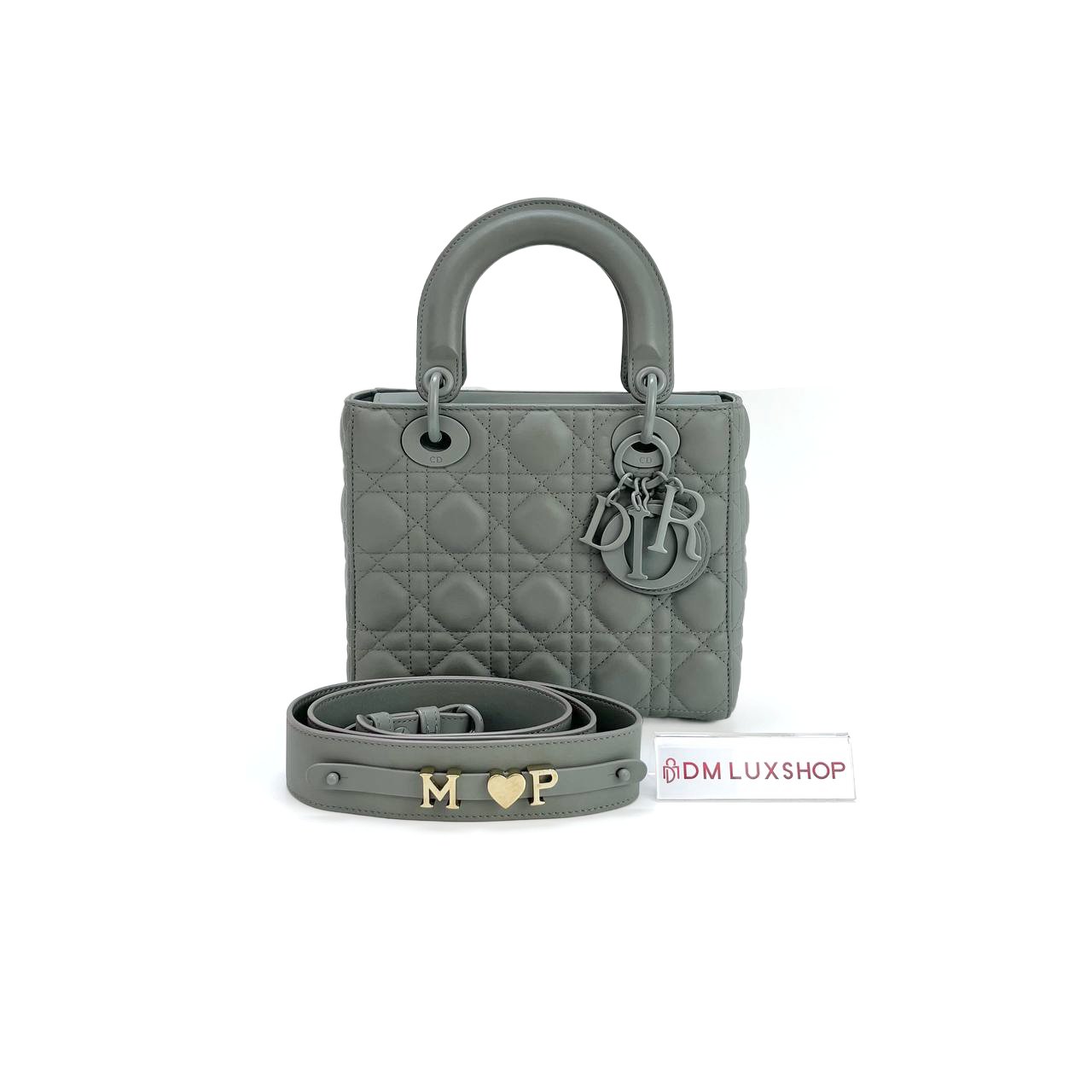 Dior Lady Dior Matte Gray Small