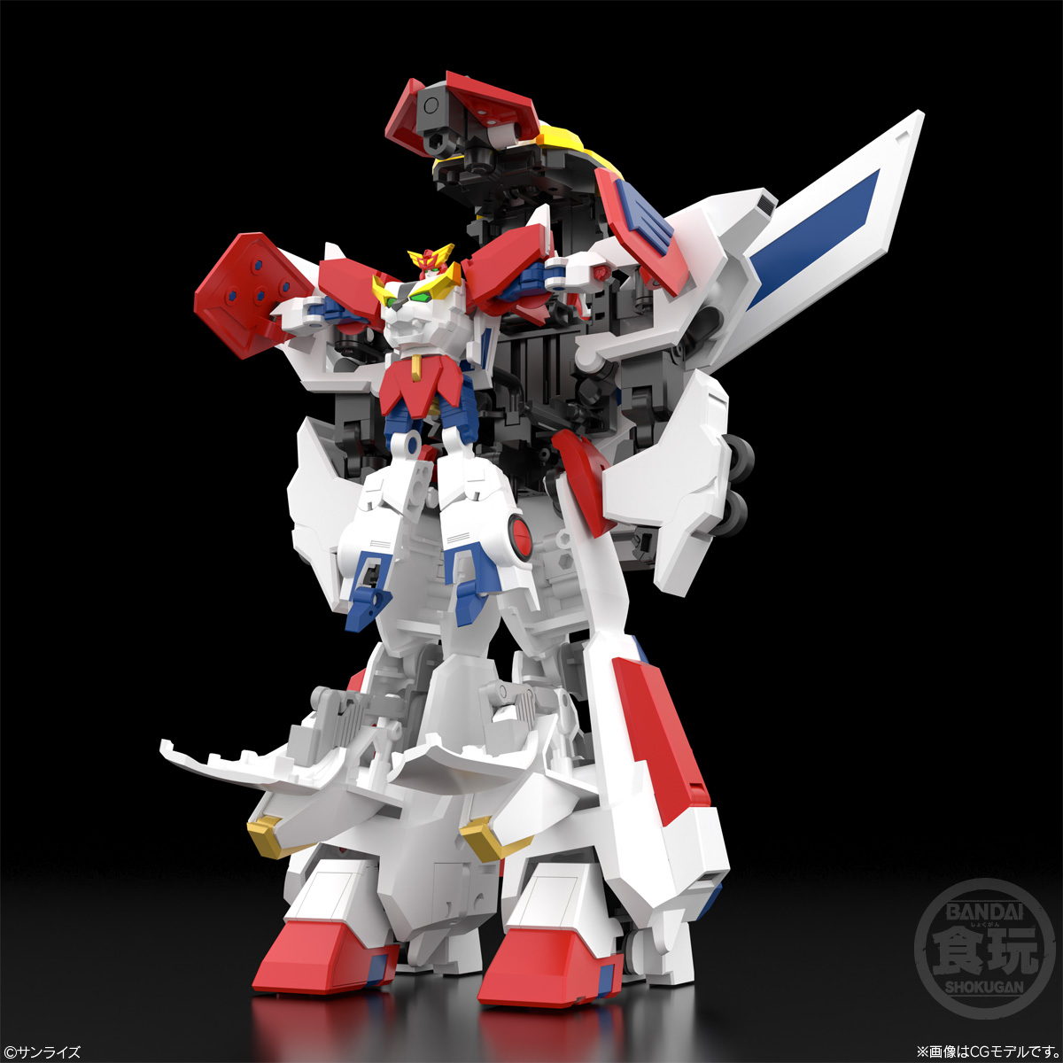 (預訂訂金 $200) (總價 $443) Bandai SMP [Shokugan Modeling Project] 勇者凱撒 王者艾克斯凱撒 食玩 (行版) Brave Exkaiser