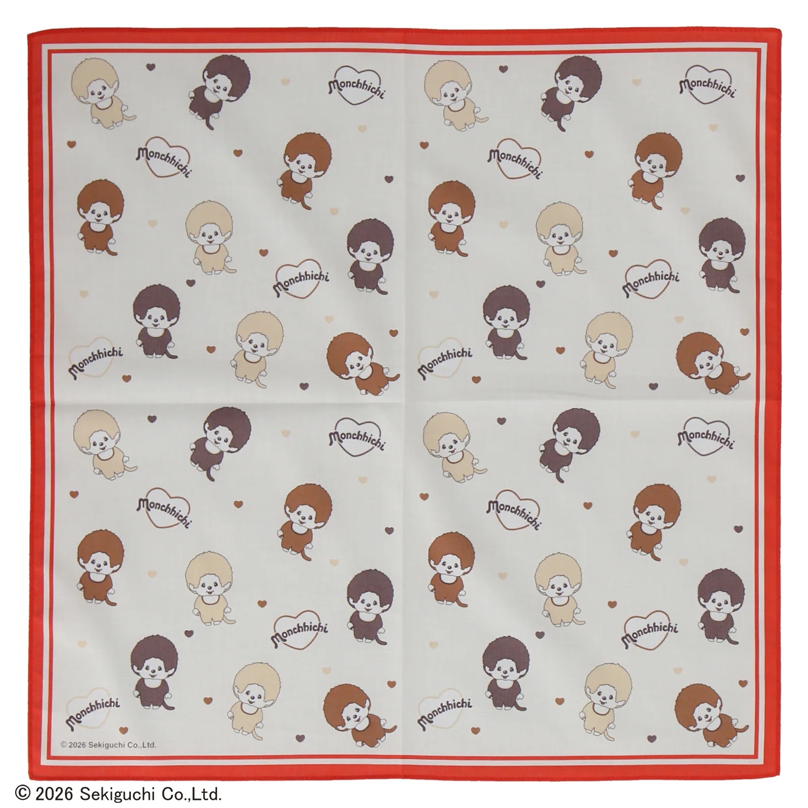 🎀【預訂】 Monchhichi 印花手帕 R