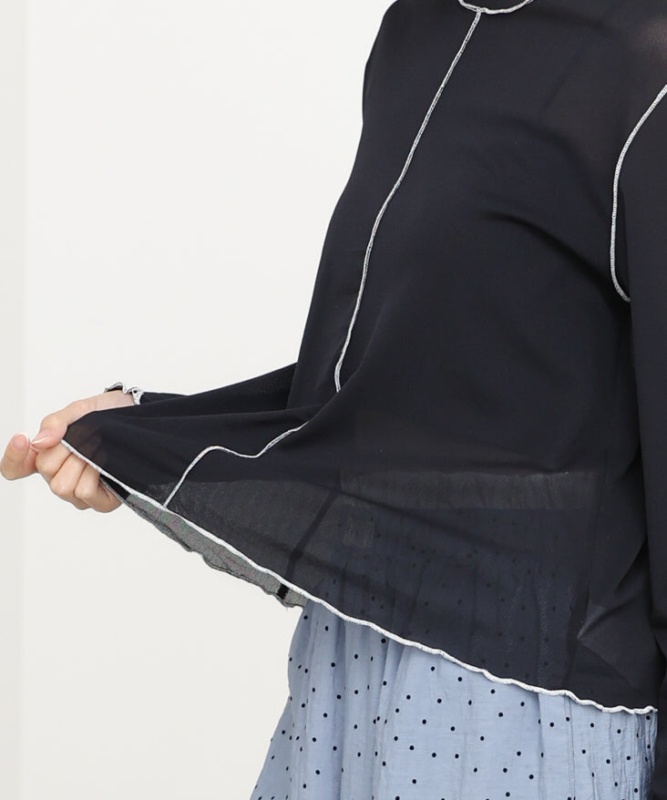 <JP> 內搭必備！輕薄柔和滾邊 Ruffles Top * 4色入 <預購>