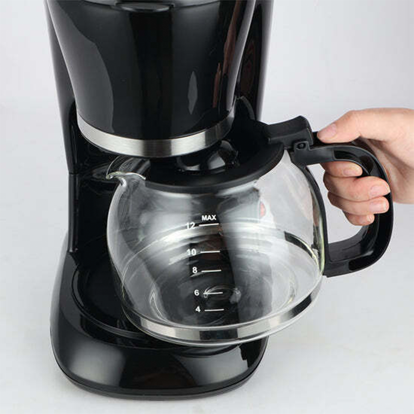 Elba 1.25L Coffee Maker (Black) ECM-R1583(BK)