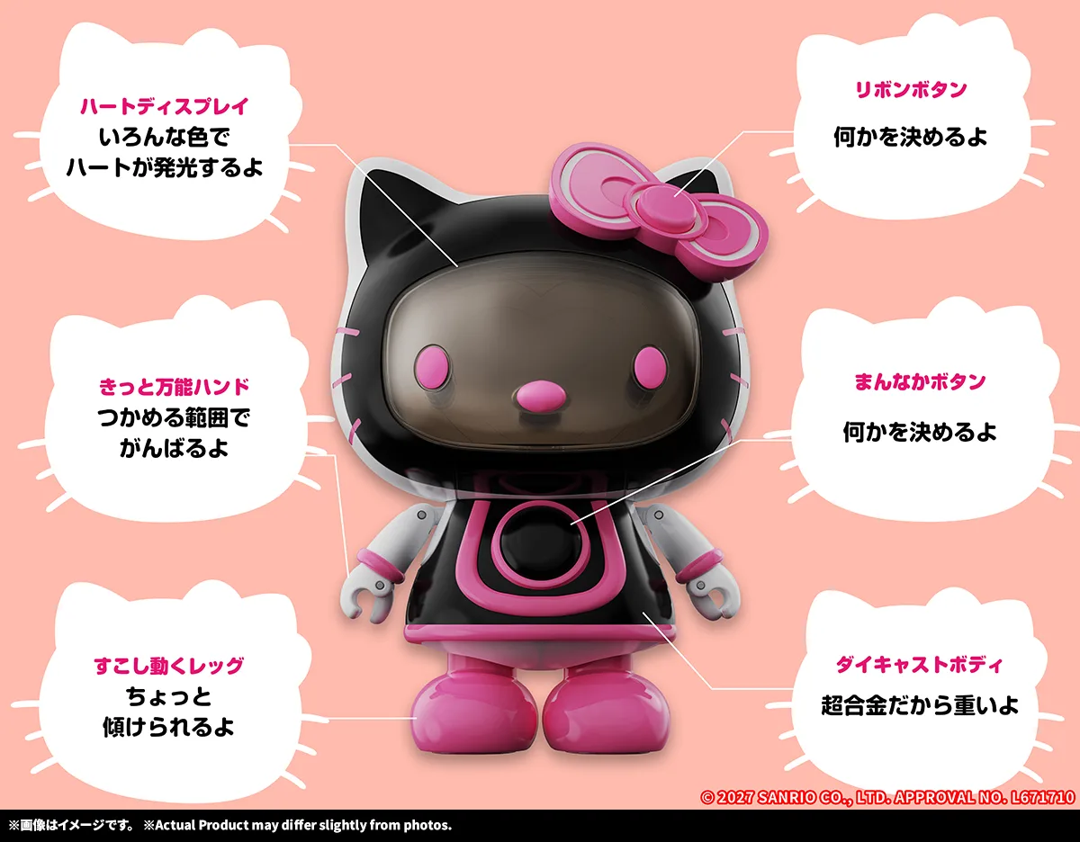 (預訂訂金 $200) (總價 $528) Bandai 超合金 Chogokin Hello Kitty 2.0 吉蒂貓 (行版)