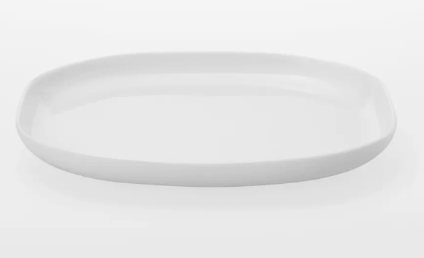 法國製白瓷方形鍋碟21厘米