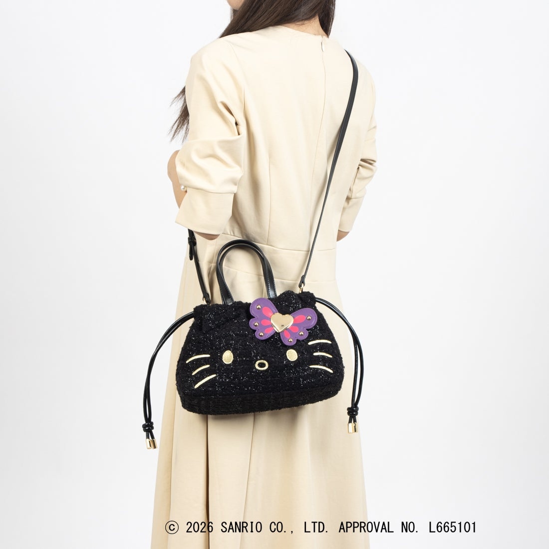 🌸 【預訂】ANNA SUI×HELLO KITTY 巾着2Way手提袋