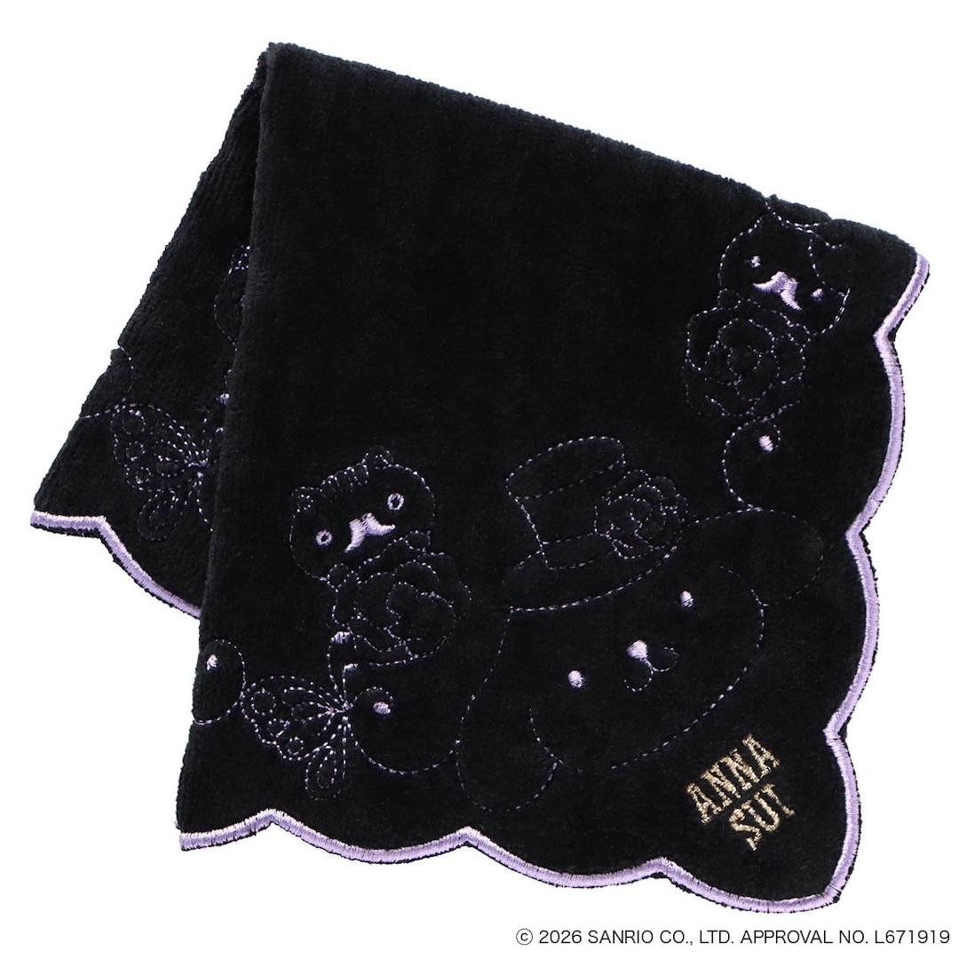 🎀【預訂】Anna Sui x Pompompurin  刺繡毛巾手帕 B