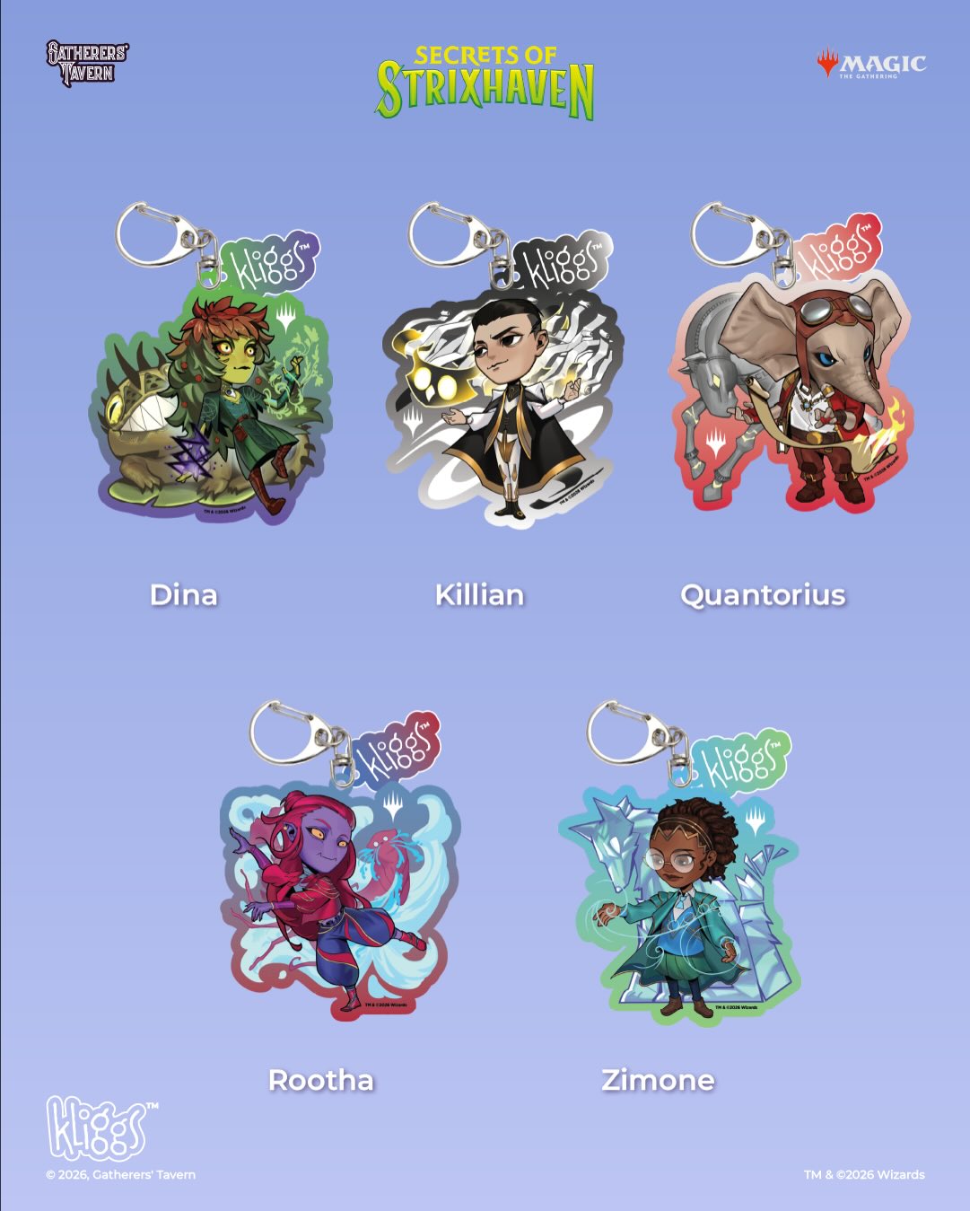 Secrets of Strixhaven Kliggs Keychains (10種)
