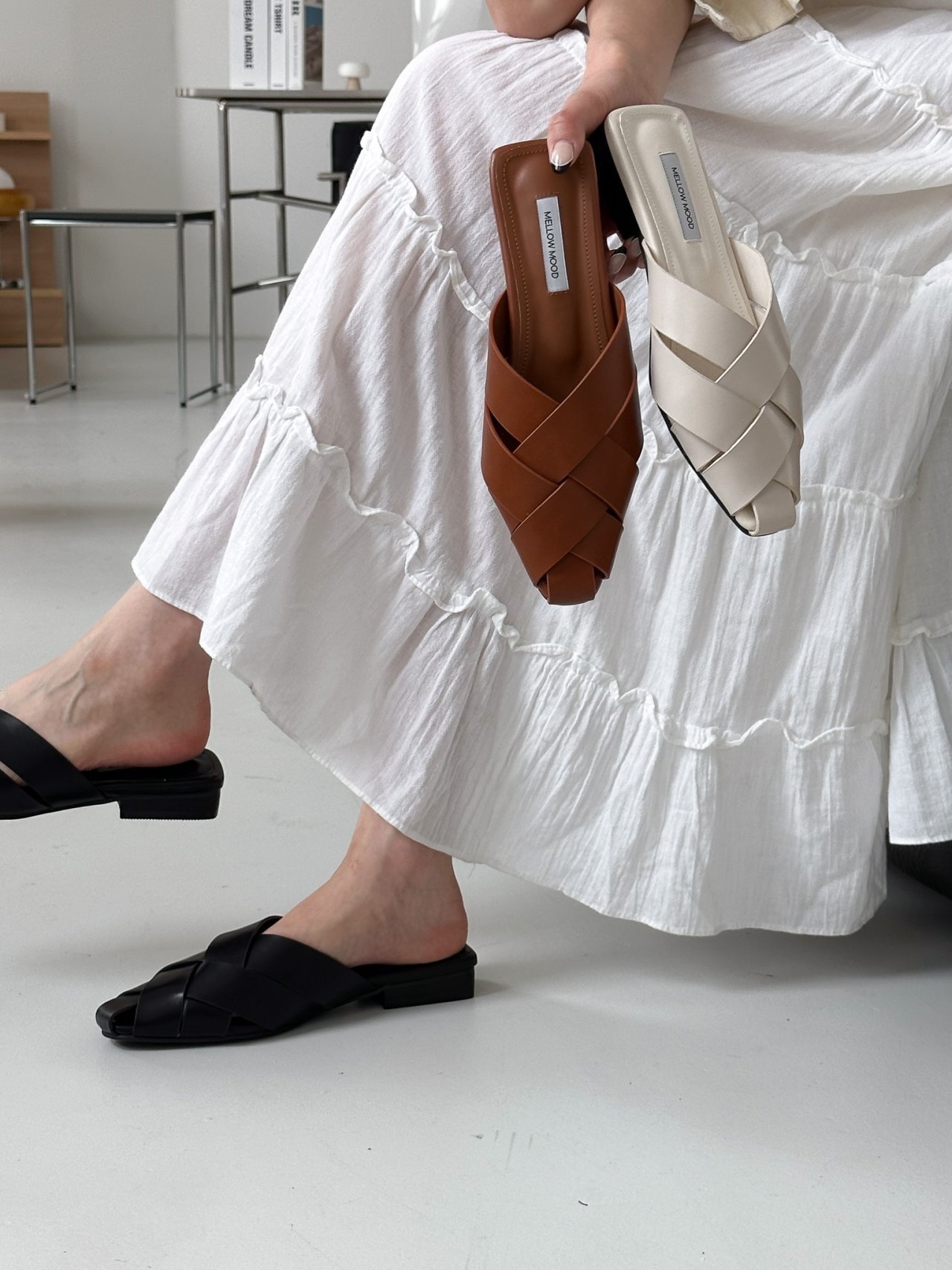 Braided Mule Flats (3 colors)