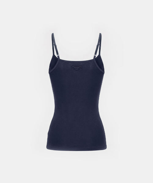 BS Cotton Jersey String Tank - Navy