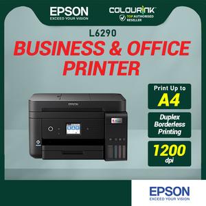 Epson EcoTank L6290 A4 Wi-Fi Duplex All in One Print Scan Copy Fax Refill Ink Tank Printer with ADF Scanner