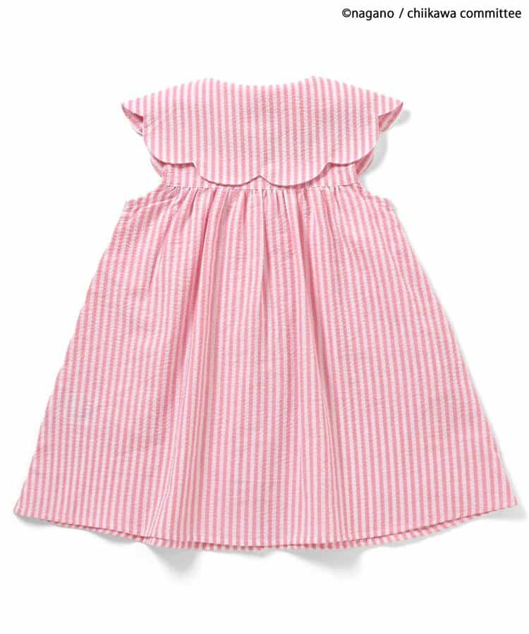 🇯🇵預訂 日本直送🇯🇵Apres les cours x Chiikawa系列兩色人物刺繡貼花條紋翻領連身裙