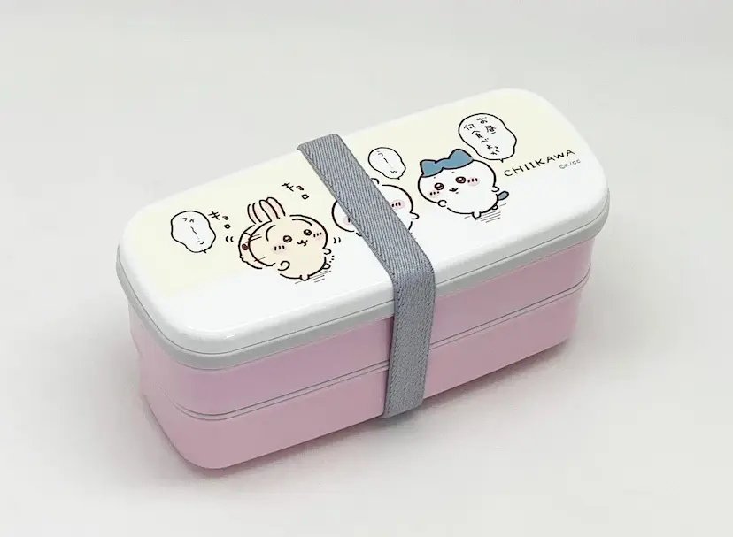 現貨🌸日本直送 |日本製Chiikawa抗菌雙層午餐盒連筷子/微波爐適用便當盒640ML