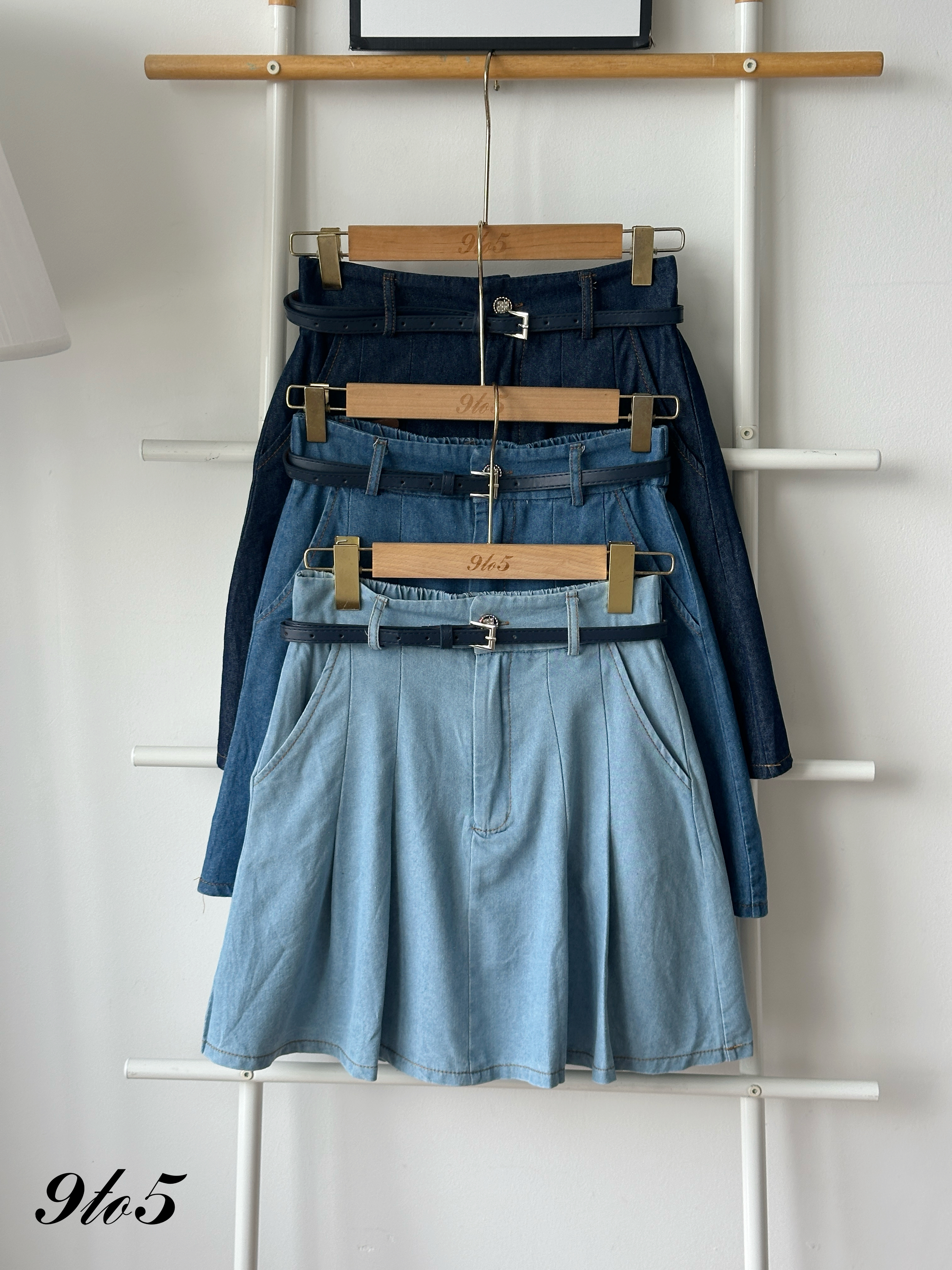 S1955 Short Denim Skirt - 3 Colors 
