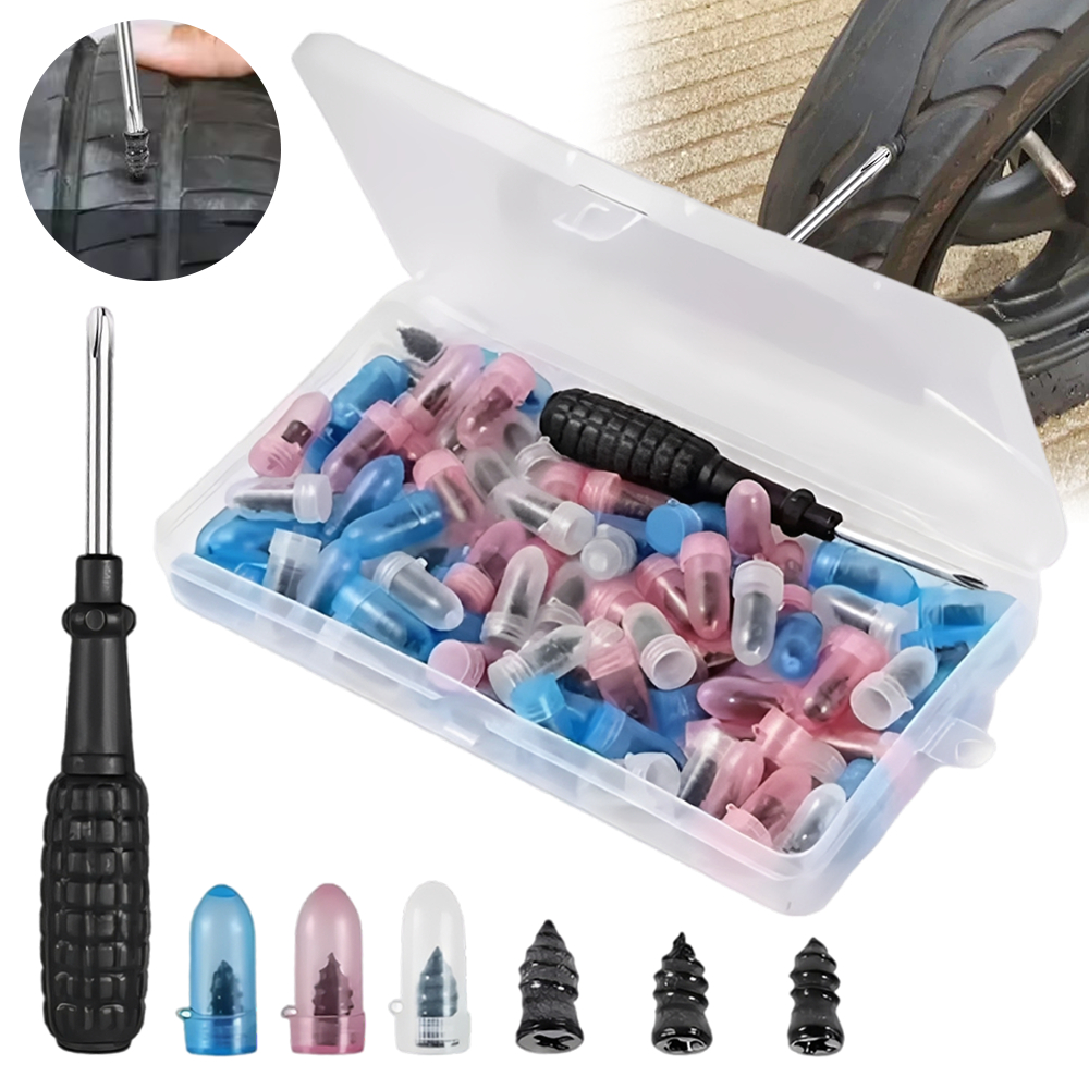 真空胎補胎釘 85件套 (28大28中28小螺絲刀) UB0253