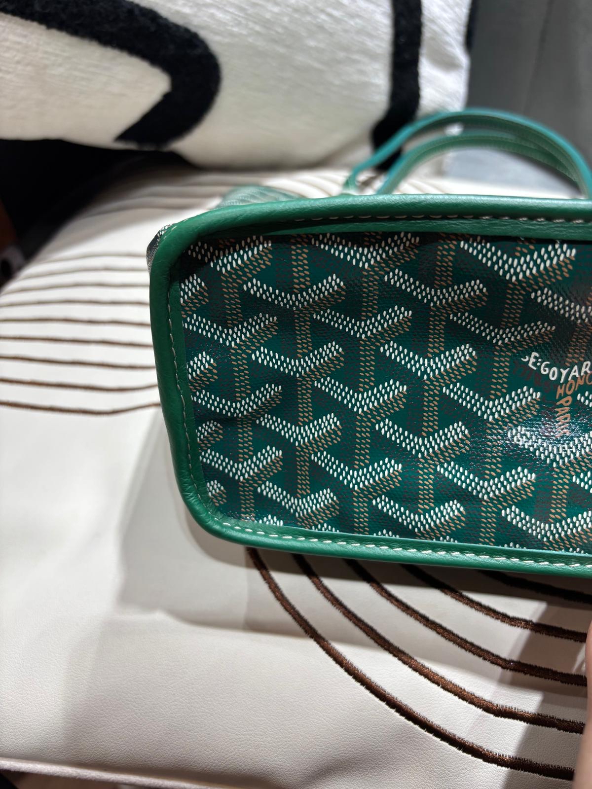 Goyard Anjou Mini Tote Bag VERT 100%Authentic, 99%new ☑️專門店收據☑️Pouch☑️Dust bag
