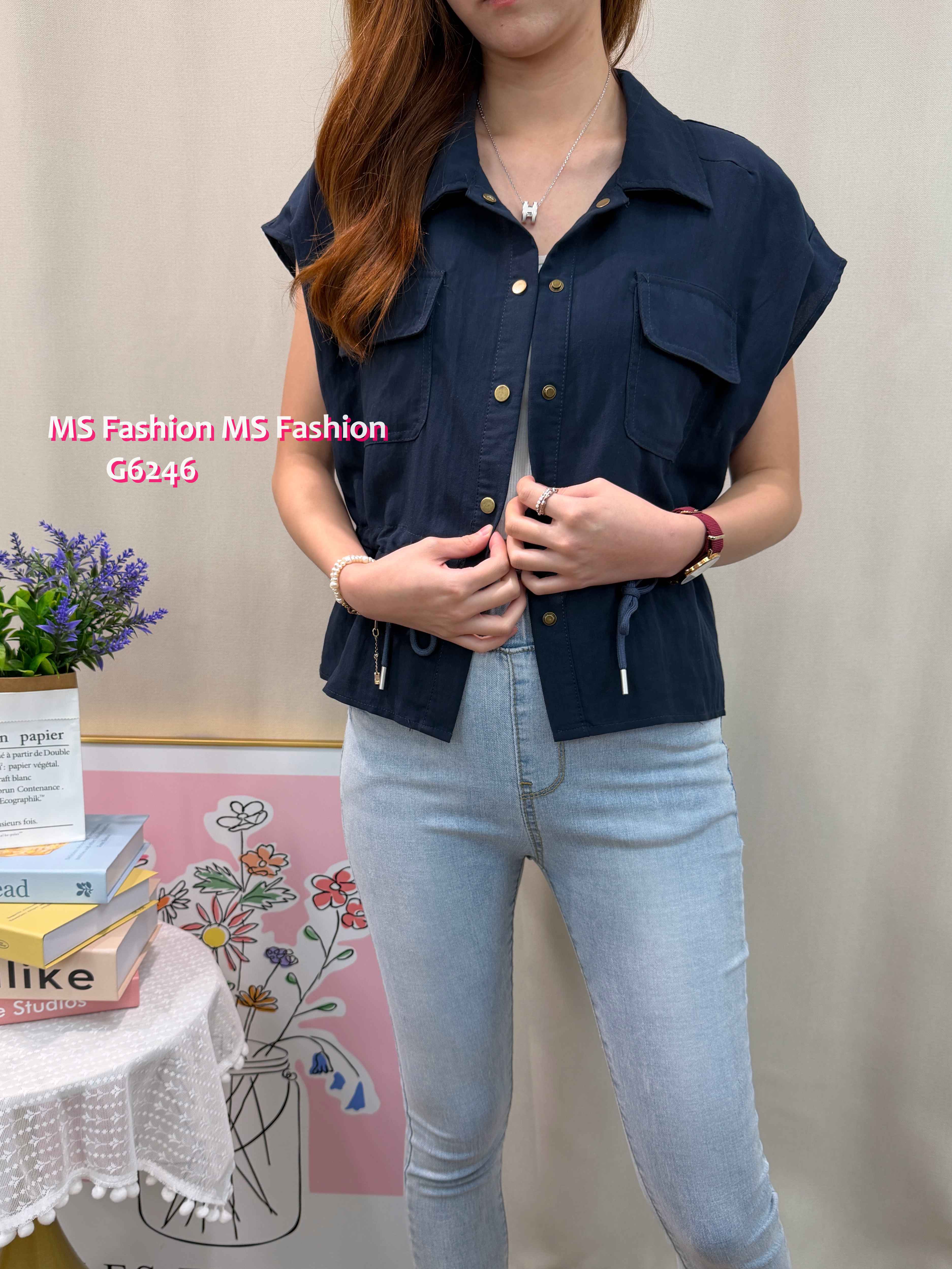 G6246 修腰兩著top