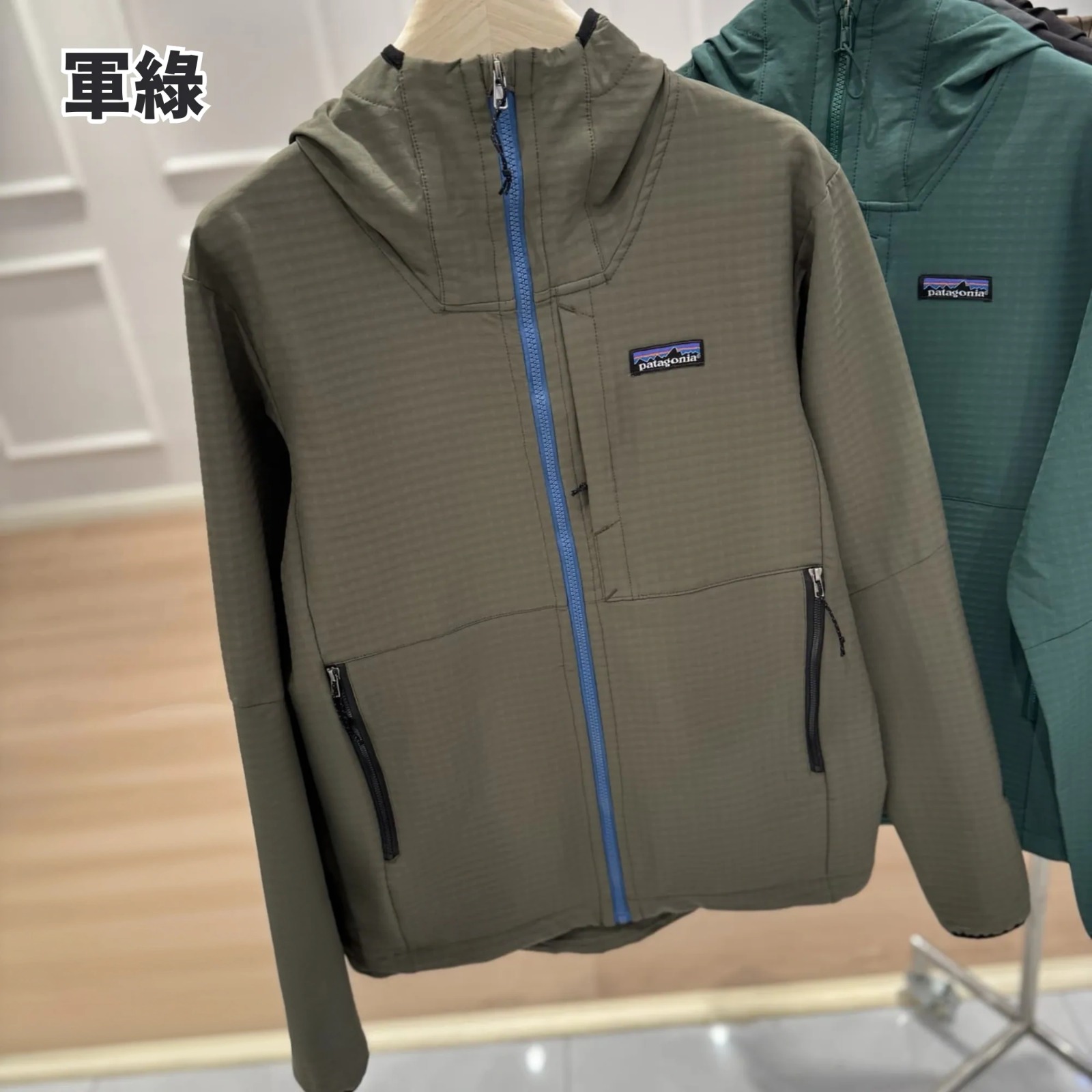 Patagonia 連帽抓絨華夫格外套