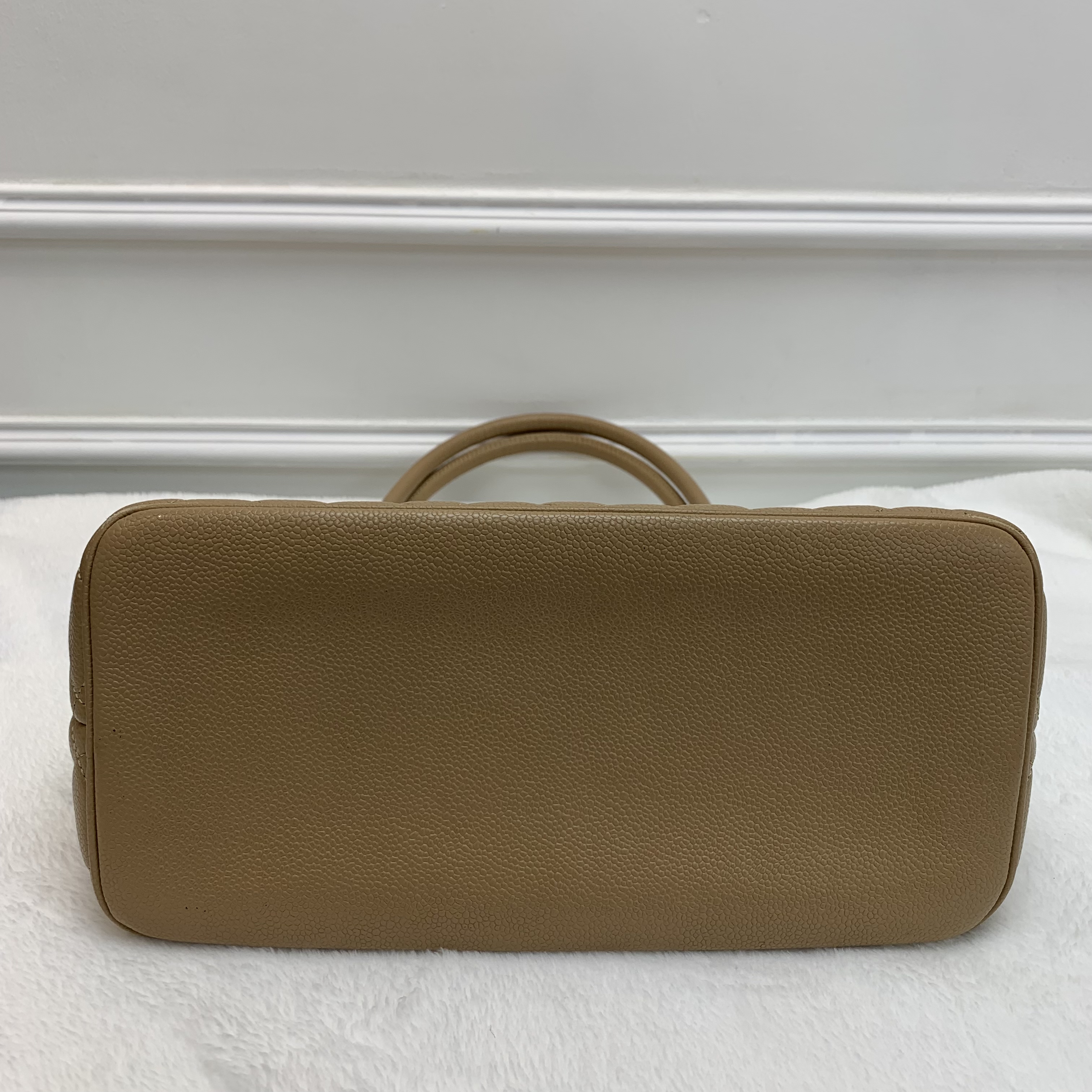 中古包送塵袋🤎Chanel金扣手挽袋