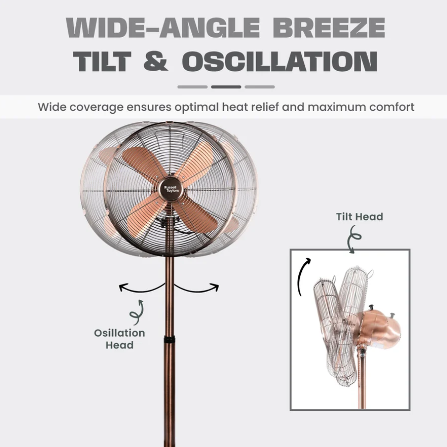 Russell Taylors 16-Inch 4-Blade Metal Stand Fan (SF4)