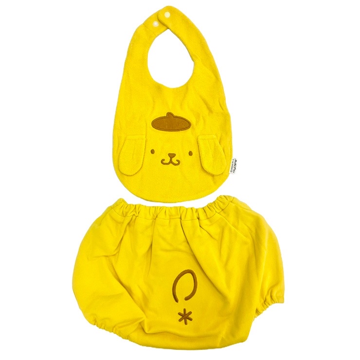 🇯🇵限量預訂 日本直送🇯🇵布甸狗造型毛巾布圍兜燈籠褲套裝