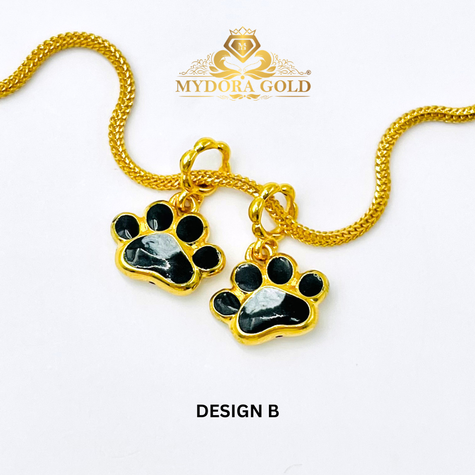 MYDORA Charm Comel Paw Print (5G) l EMAS 916/22K