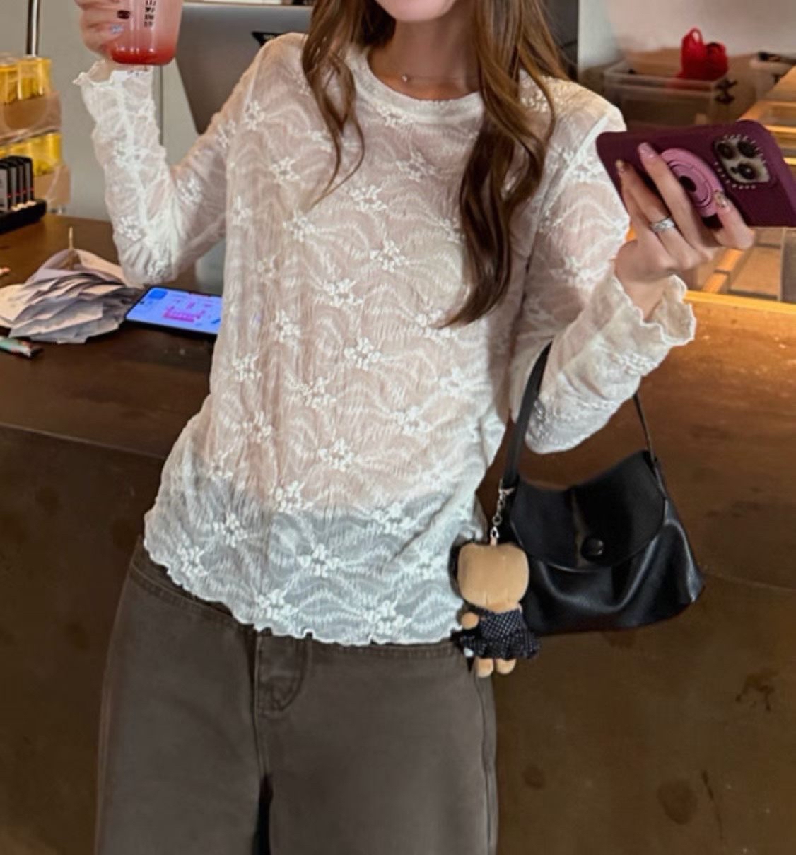 圓領Lace Top