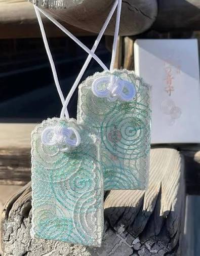 《Pre-Order》水藍蕾絲音御守 鴨の音守｜賀茂御祖神社 (下鴨神社)