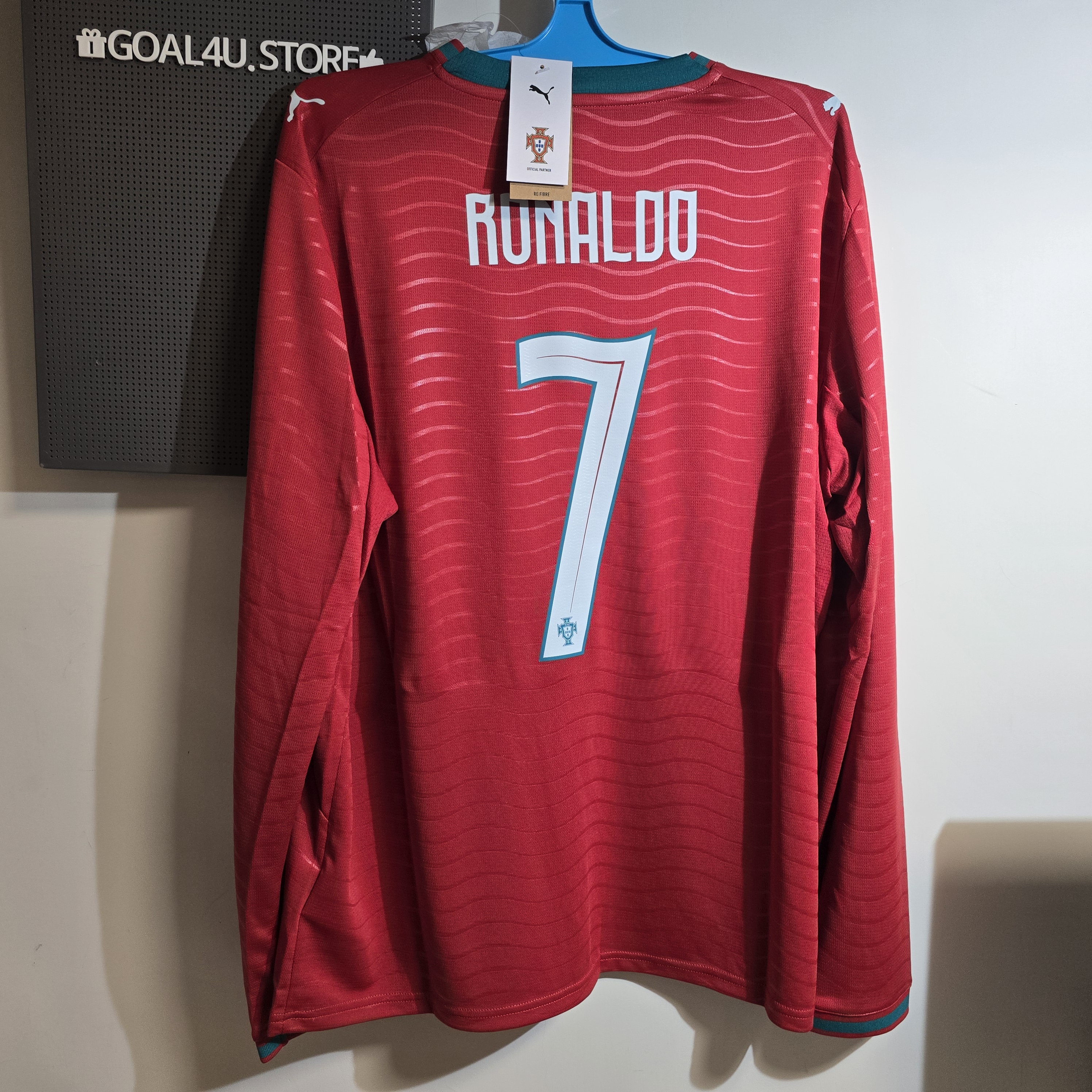 海洋力量 × 戰鬥精神 Puma Portugal 葡萄牙 2026-27 主場長袖球迷版球衣 (可加印字章) 783279