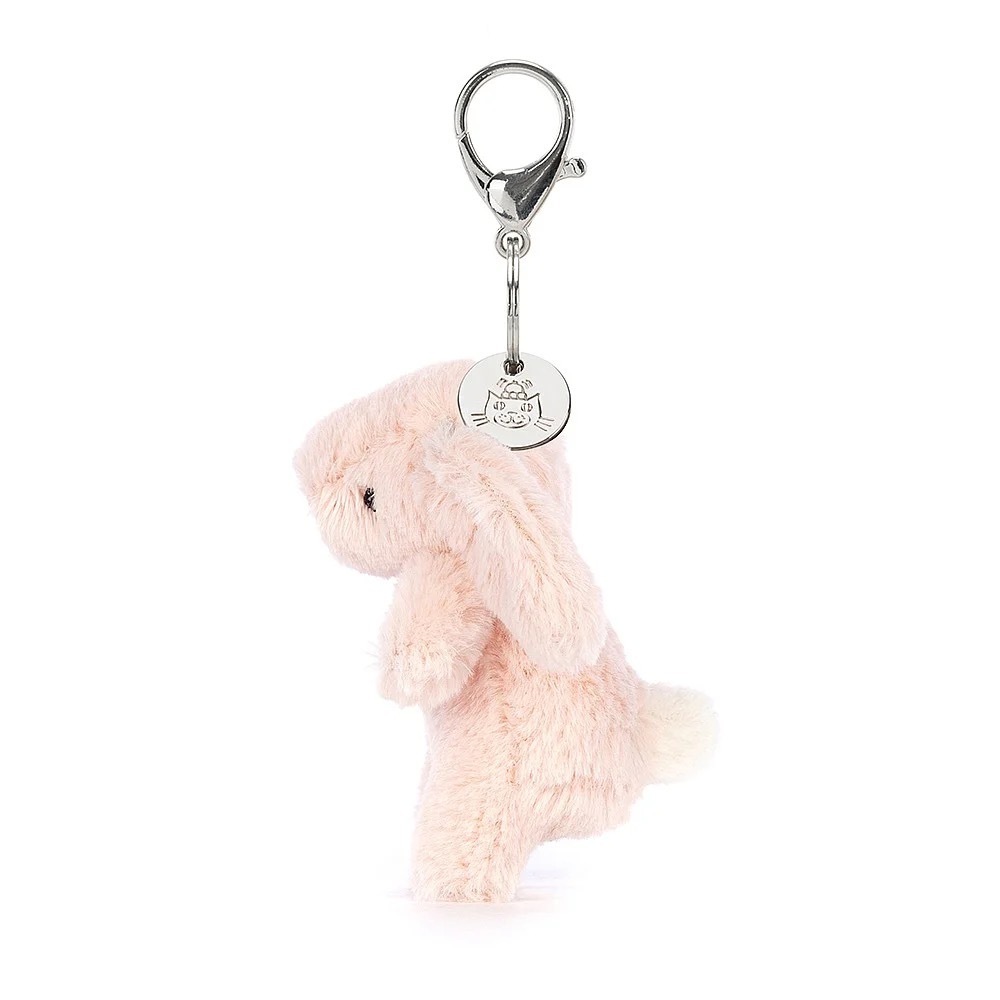 Jellycat Bashful Baby Pink Bunny Bag Charm h17cm 淺粉短腿兔兔鎖匙扣掛件
