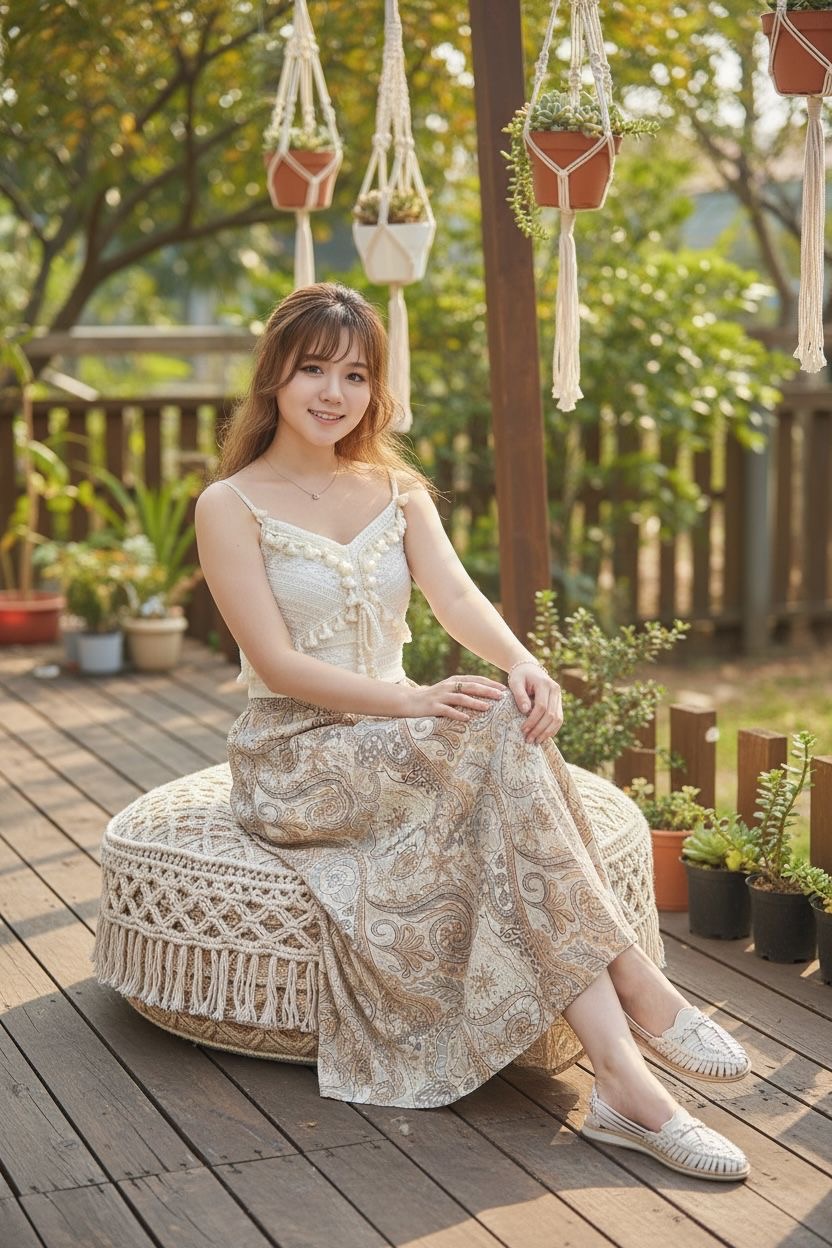 2022 Milk Tea mix color Silky Skirt 40"