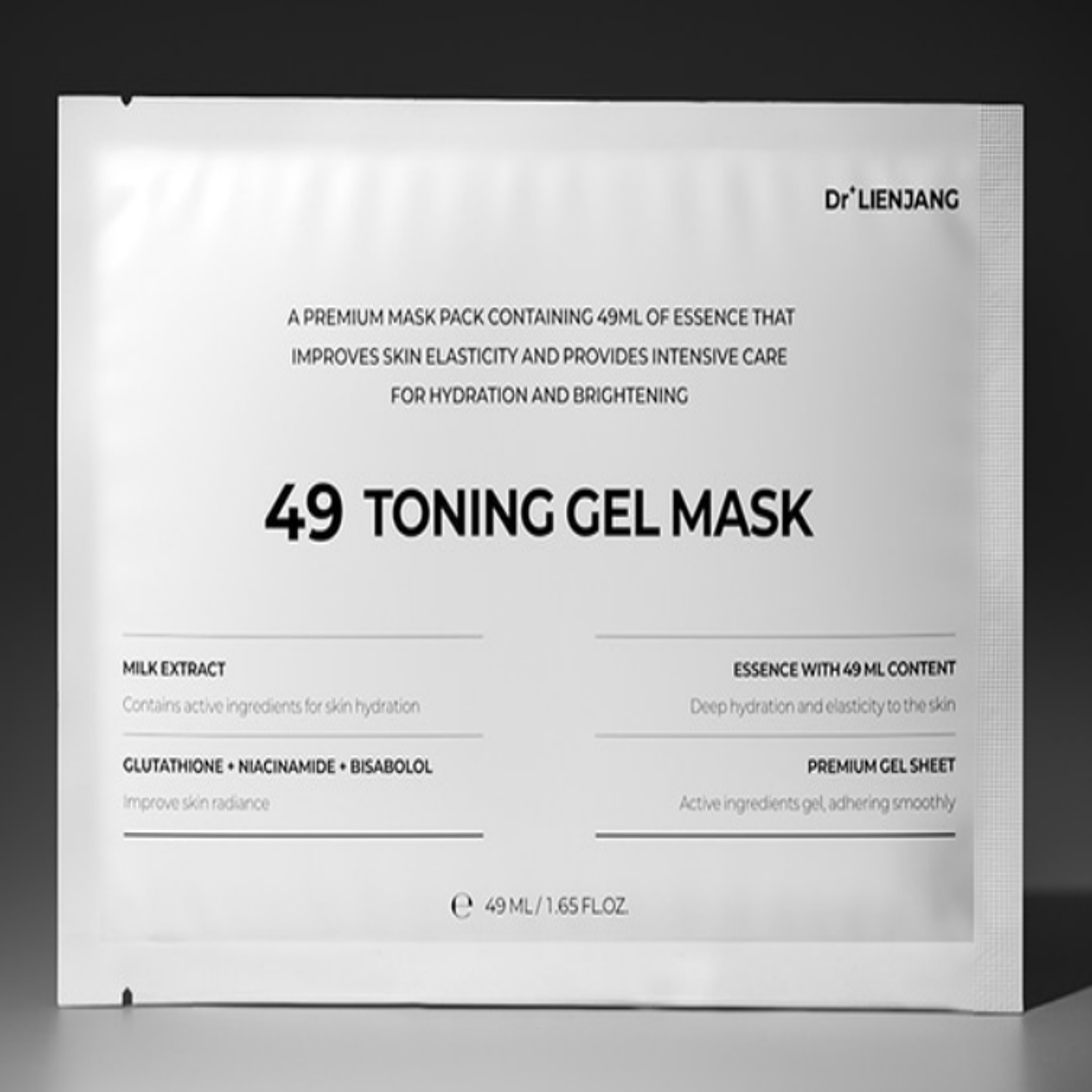 麗妍常 LIENJANG 49白玉面膜 49 TONING GEL MASK (提亮膚色保濕) (49ML*5ea) (LJ011)