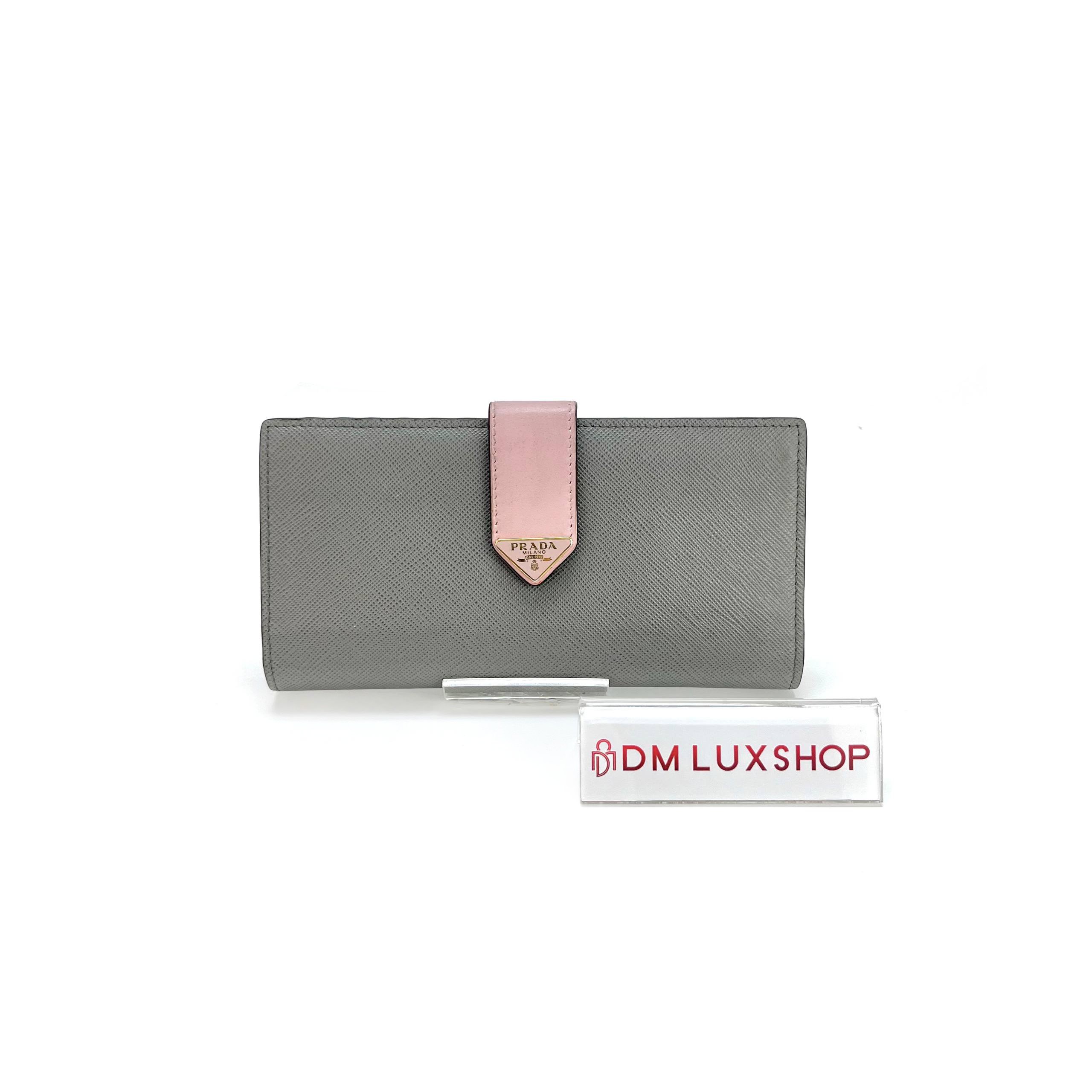 Prada Saffiano Tab Large Wallet 