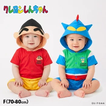 蠟筆小新嬰兒連帽衣 超動感超人2款可選 70-80cm