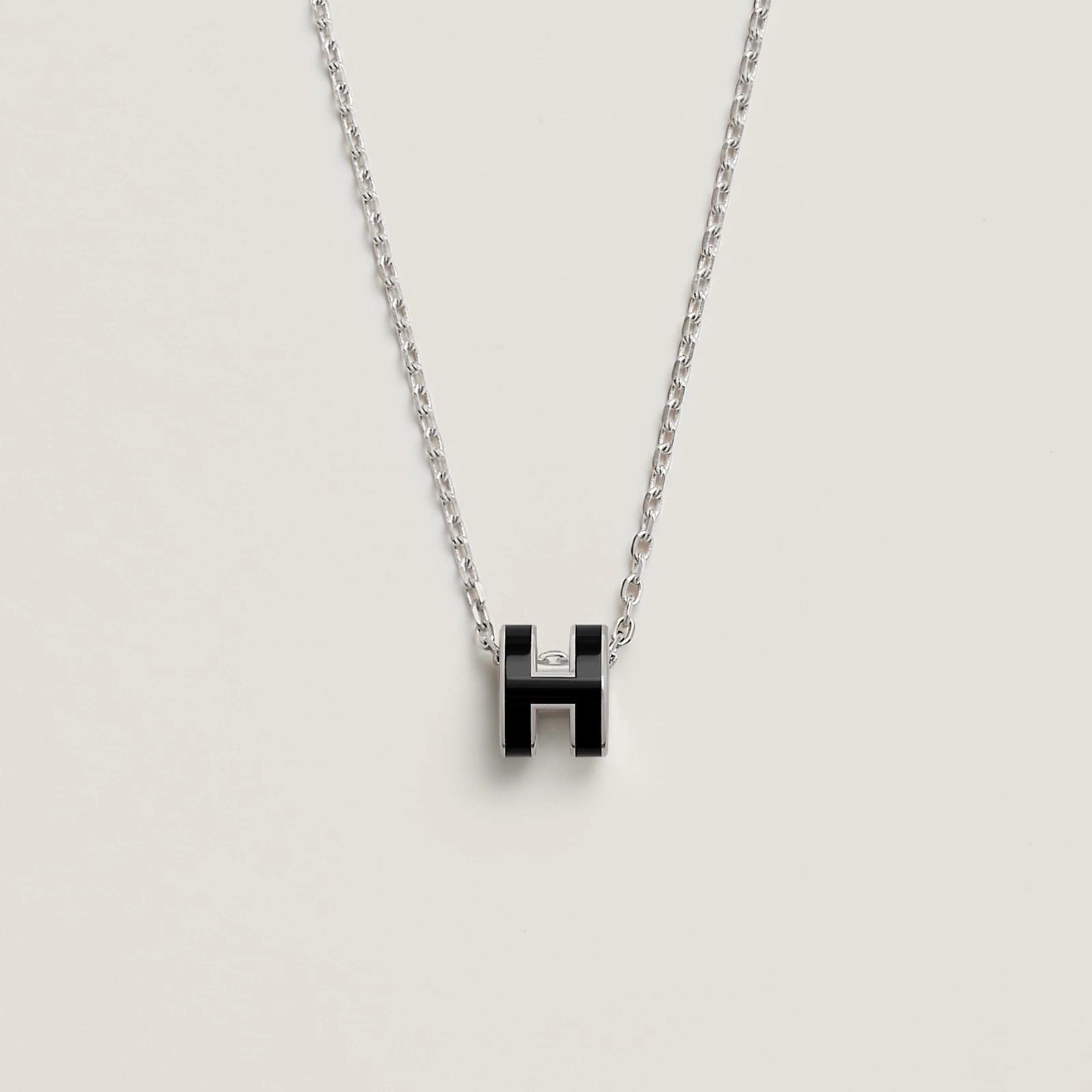 Hermes 全新🆕 Mini Pop H Noir I Black 黑色 銀頸鏈