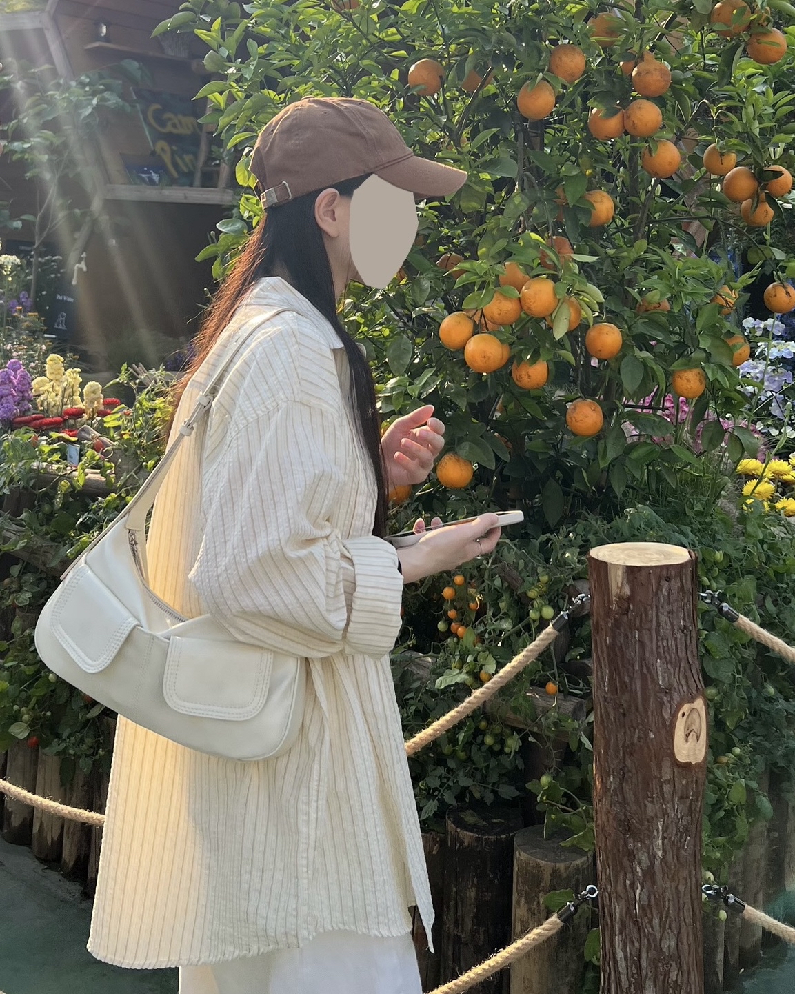 檸檬皺皺條紋恤衫 免熨