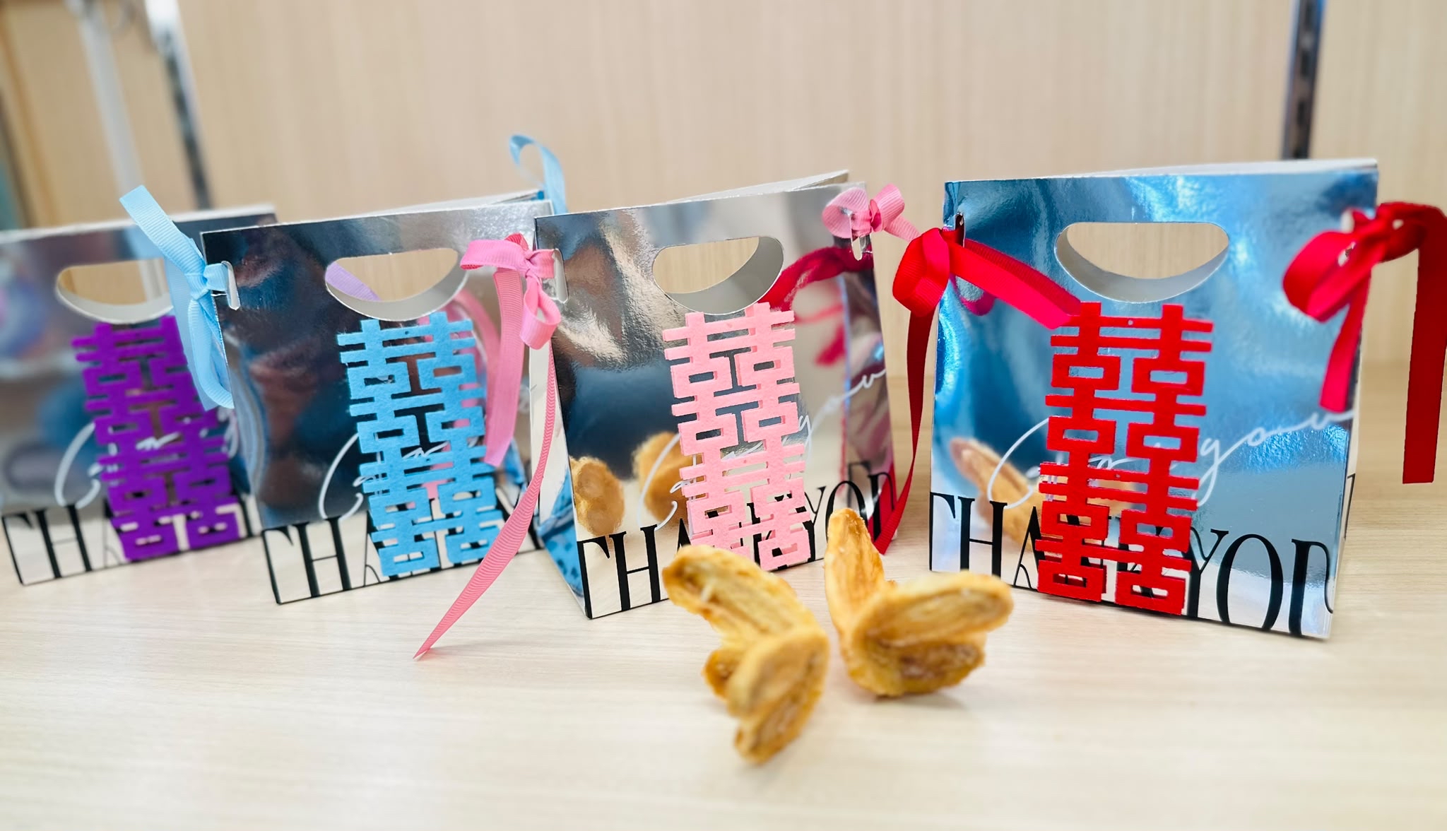【阿嫲的祝福】珠聯璧合 | 立體蝴蝶酥．雙宿雙飛 | 囍餅 | 嫁女餅 | 囍餅禮盒