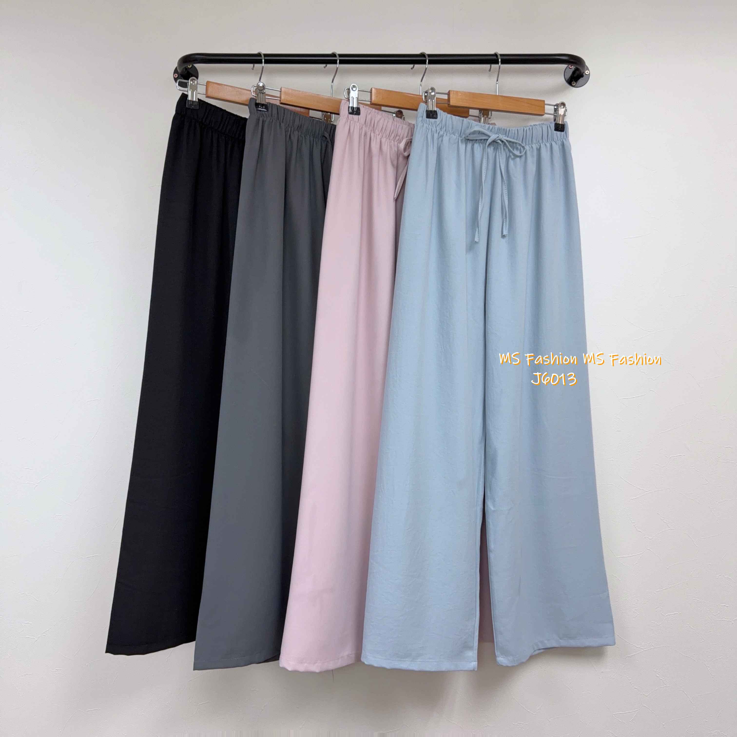 J6013 韓國🇰🇷靚色闊筒褲