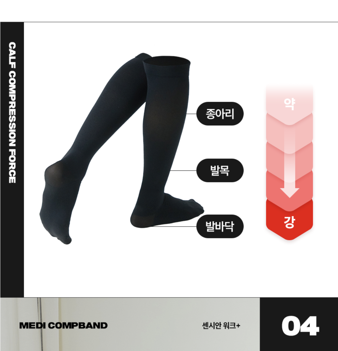 韓國 Dongkook 東國製藥 瘦小腿 黑色壓力襪｜Censian Relax Plus