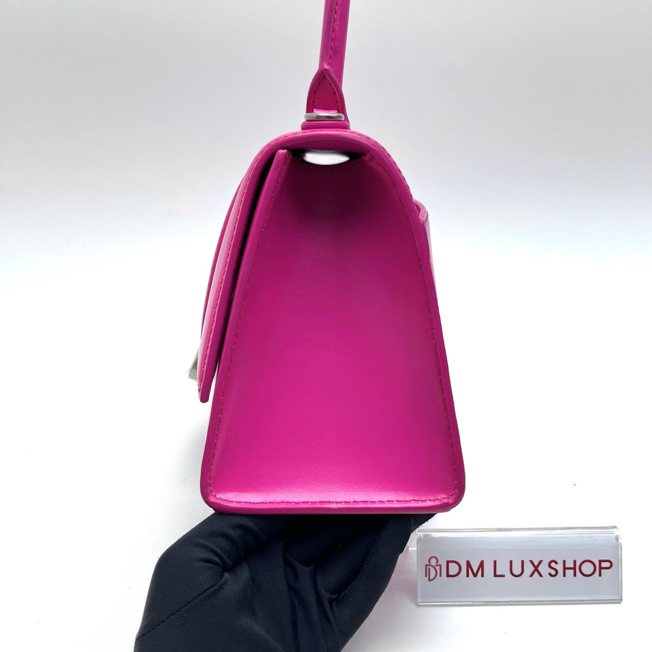 Balenciaga Pink Small Hourglass Top Handle