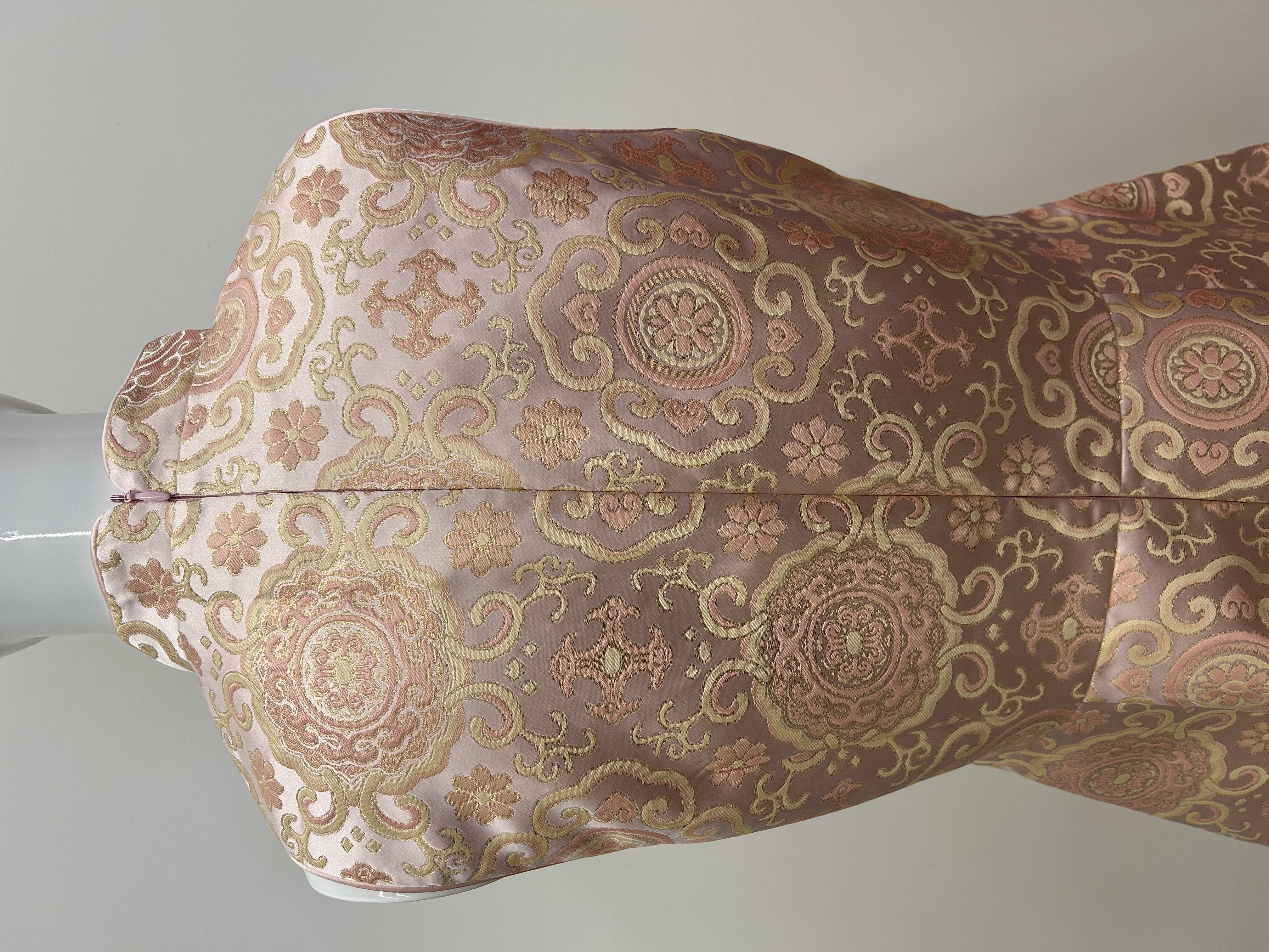 577.WB Embroidered Sleeveless A-Line Qipao