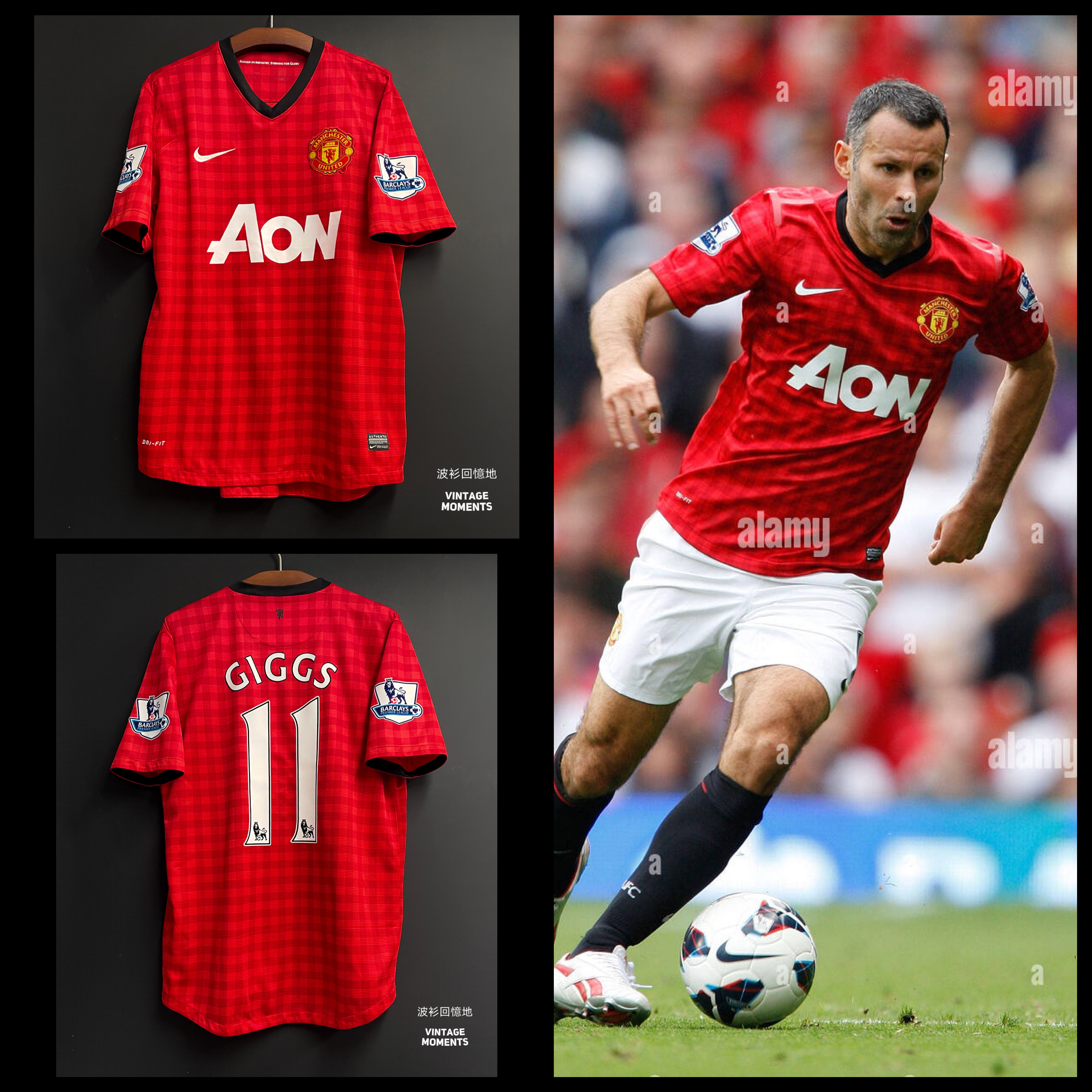 曼聯12/13主場 傑斯 MANCHESTER UNITED HOME SHIRT GIGGS