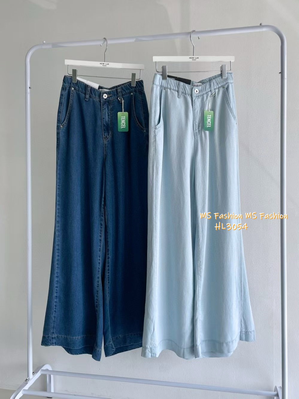 HL3054 韓國🌼Howluk天絲面料闊筒褲